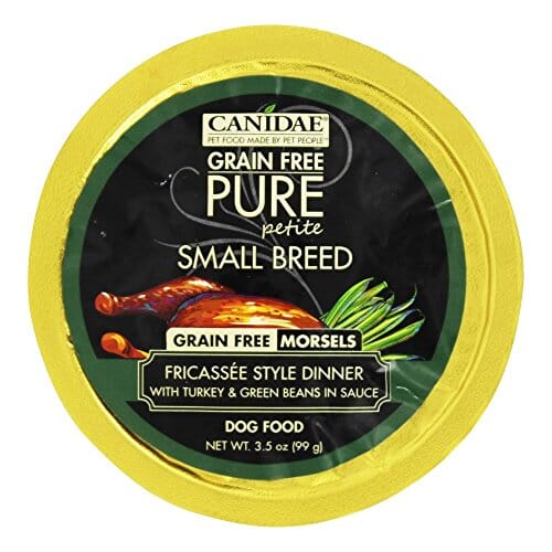 Pure Petite Small Breed Morsel Grain-Free Dog Food - Turkey and Green Be - 3.5 Oz - Case of 12