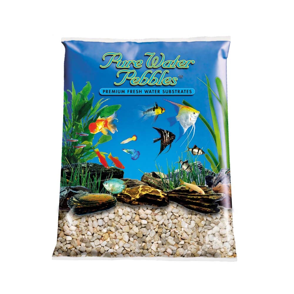 Pure Water Pebbles Premium Fresh Water Liberty Pebbles Natural Aquarium Gravel - 5 lbs - 6 Count