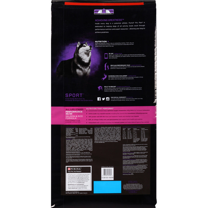 Purina Pro Plan Sport All Life Stages Performance 30/20 Salmon & Rice