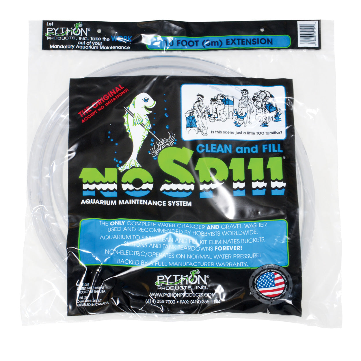 Python No Spill Clean and Fill Extension - 10 ft