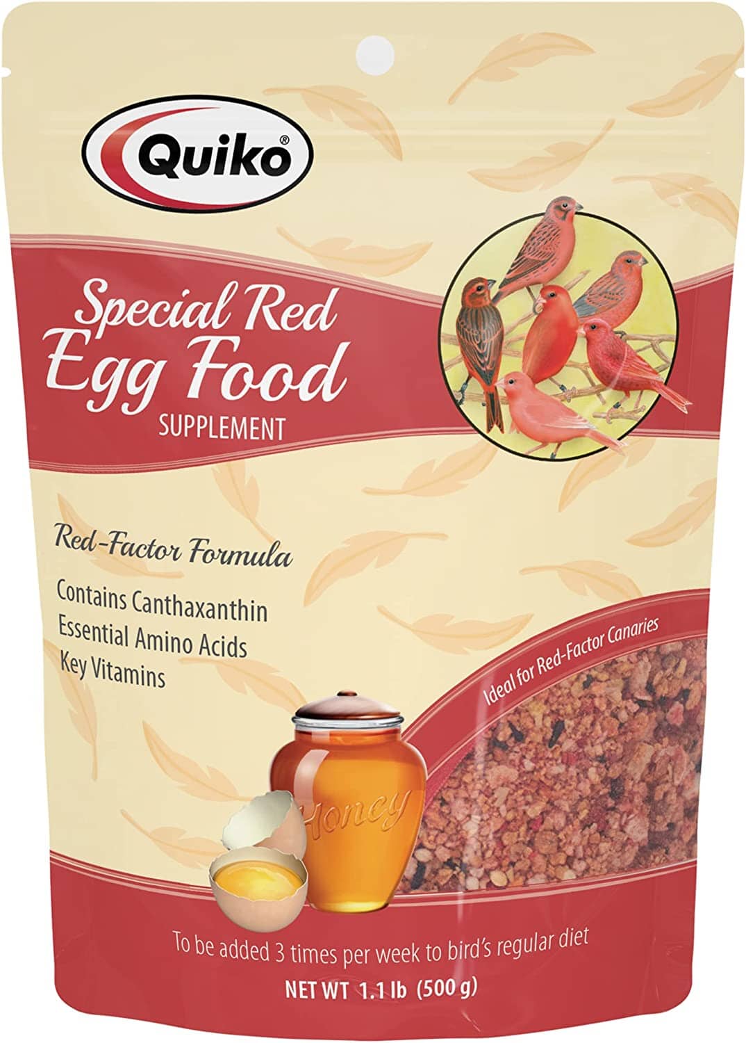 Quiko Quiko Special Red Egg Food Bird Supplements - 1.1 Lb