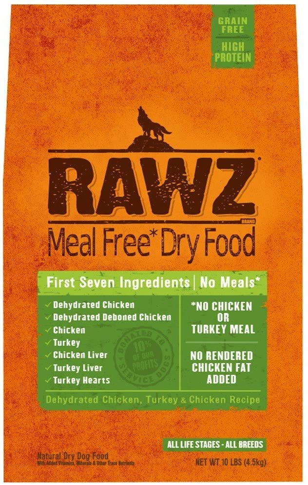 Rawz Meal Free Chicken & Turkey Dry Dog Food - 10 lb Bag