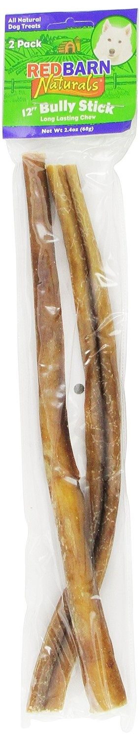 Red Barn Bully Stick Natural Dog Chews - 12 Inches - 2 Pack