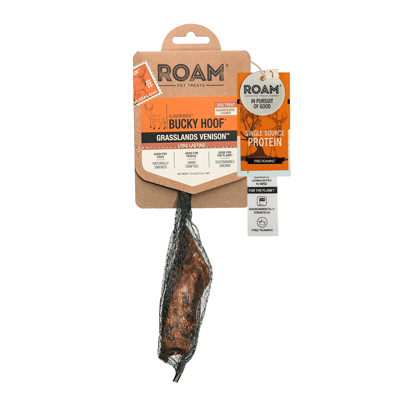 Roam Bucky Hoof Dog Natural Chews - 1 pc