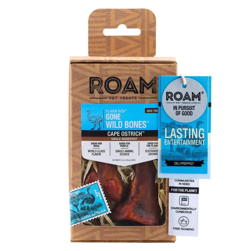Roam Gone Wild Bone Dog Natural Chews - 2 ct Bones