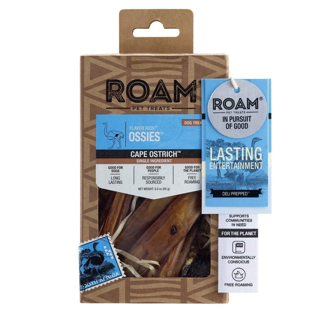 Roam Ossies Tendons Dog Natural Chews - 3 oz Box