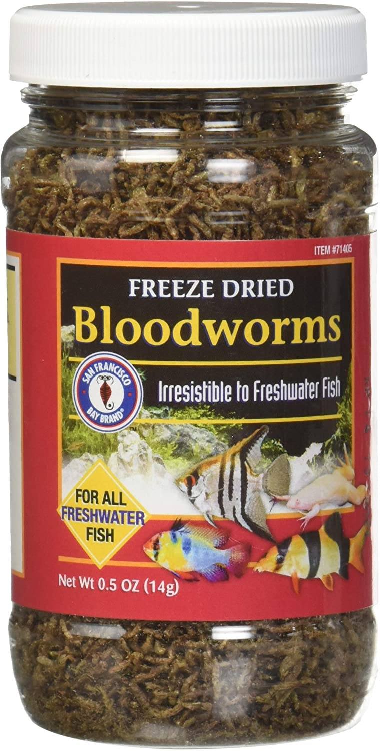 San Francisco Bay Brand Freeze Dried Bloodworms - 0.5 oz