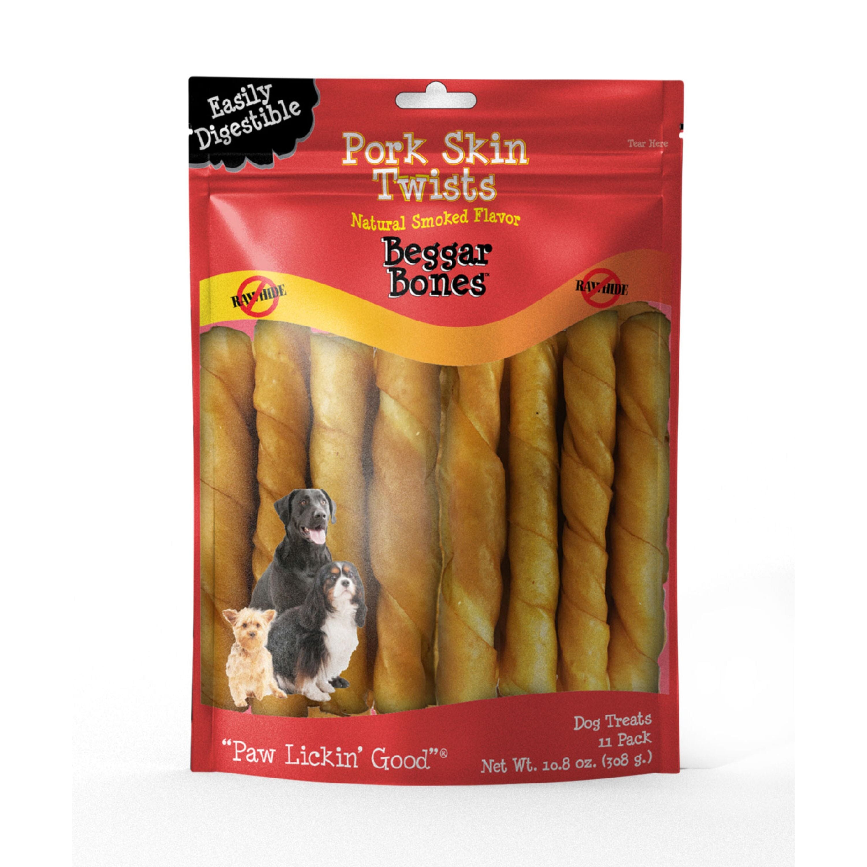 Savory Prime Beggar Bone Pork Skin Twists - 11 pk