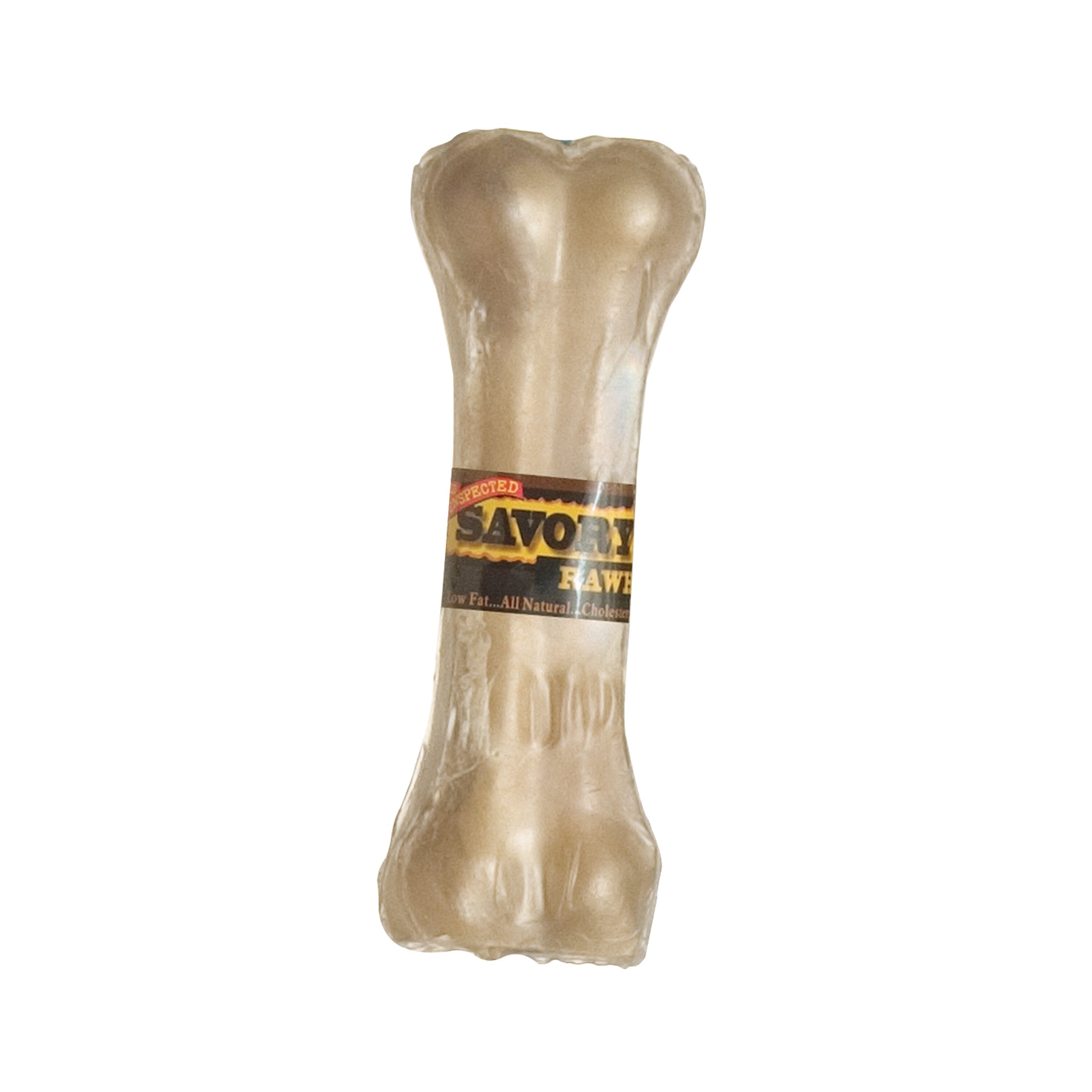 Savory Prime Pressed Rawhide Bones Bulk Natural - 4.5 in