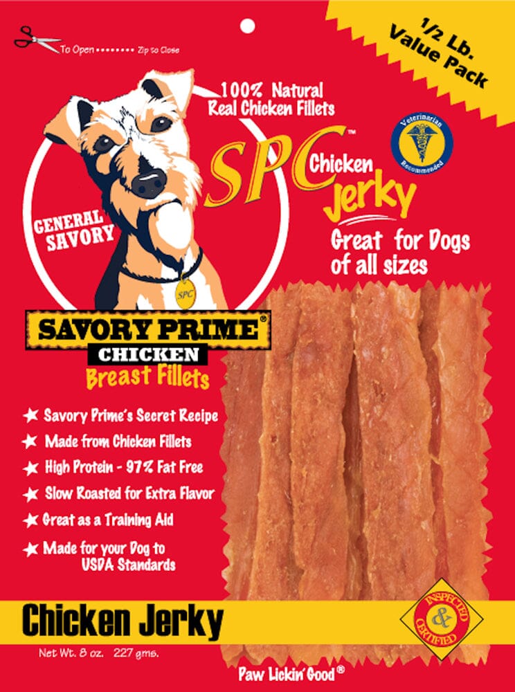 Savory Prime SPC Jerky Treats Chicken - 8 Oz