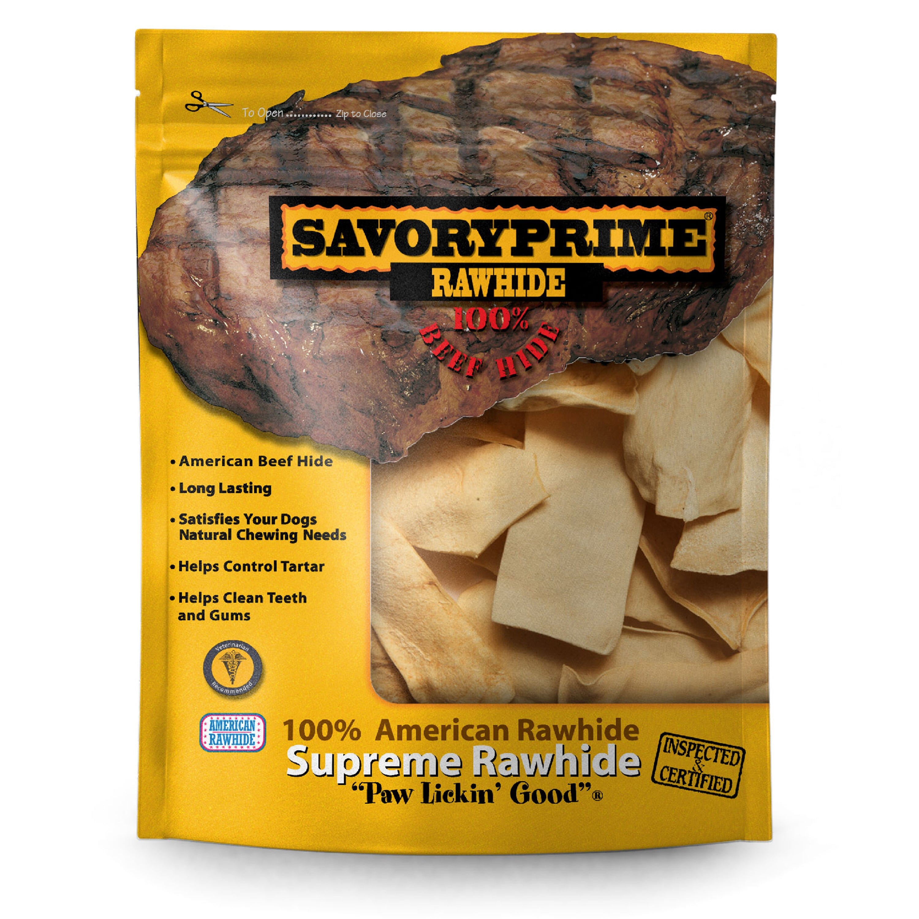 Savory Prime Supreme Rawhide Chips Chicken - 1 lb