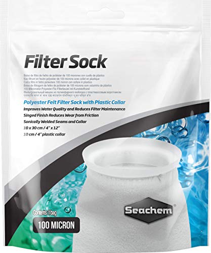 Seachem Filter Sock - 100 Micron - 4" x 12"