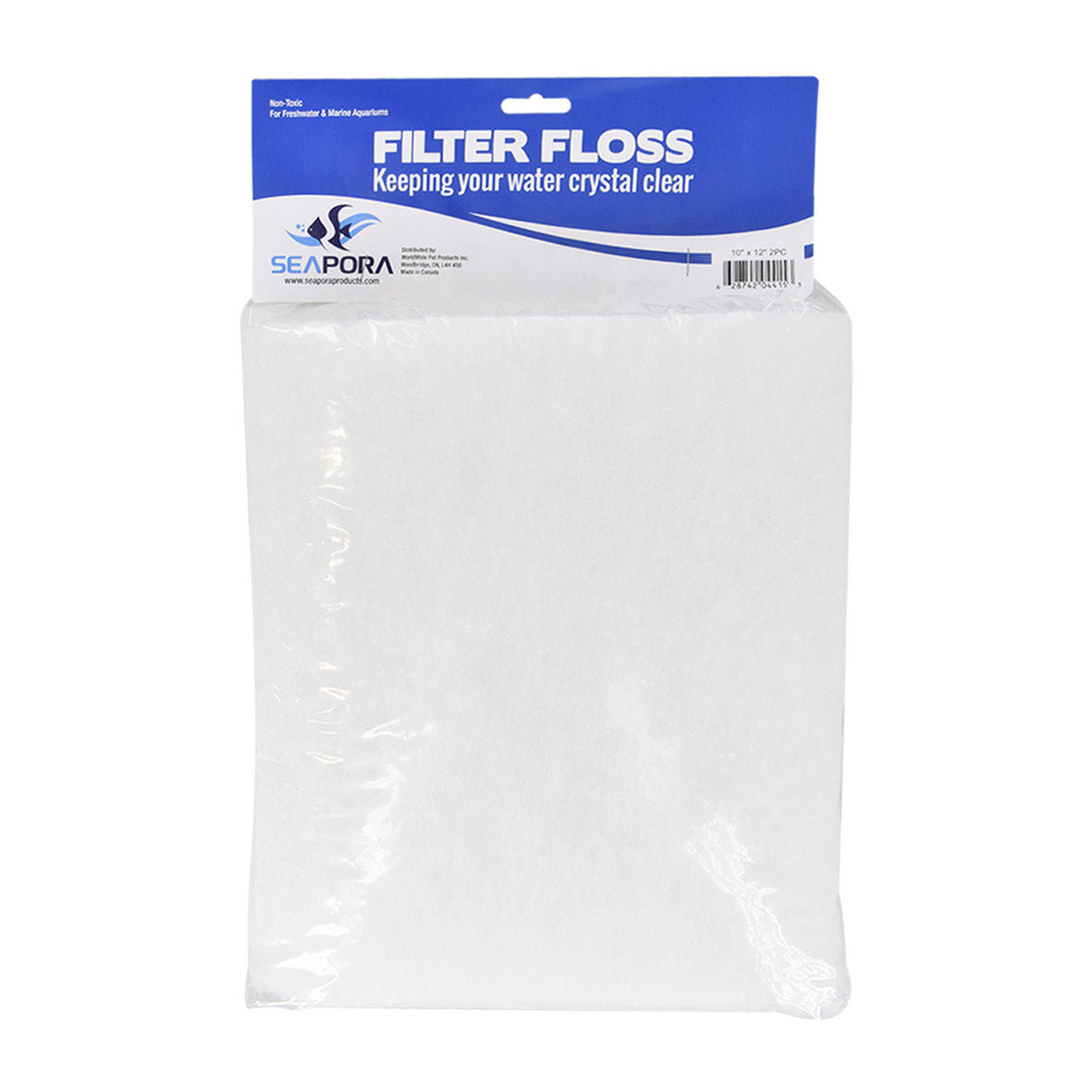 Seapora Filter Floss Pad - 10" x 12" - 2 pk