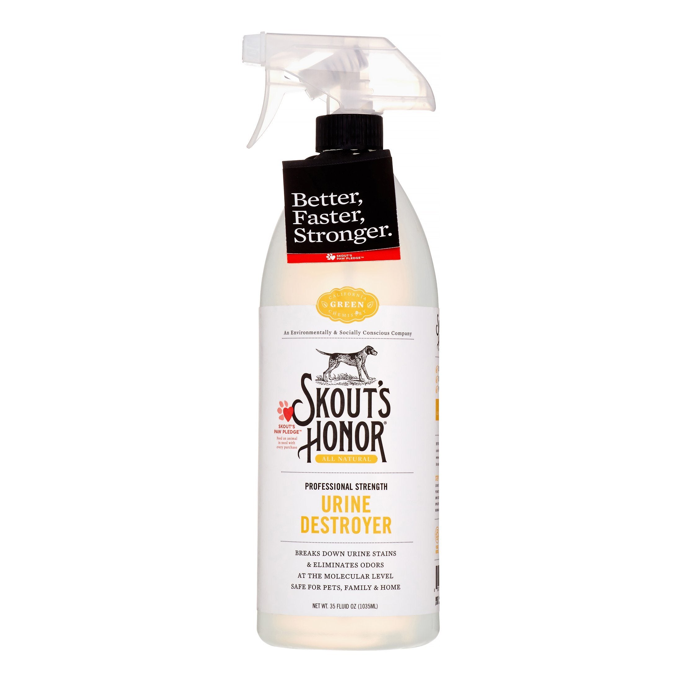 Skout's Honor Cat and Dog Urine Destroyer Stain and Odor Remover - 35 oz Bottle