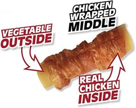 Smartbones Chicken Wrapped Sticks Dog Dental and Hard Chews - Peanut Butter - Mini - 15 Pack