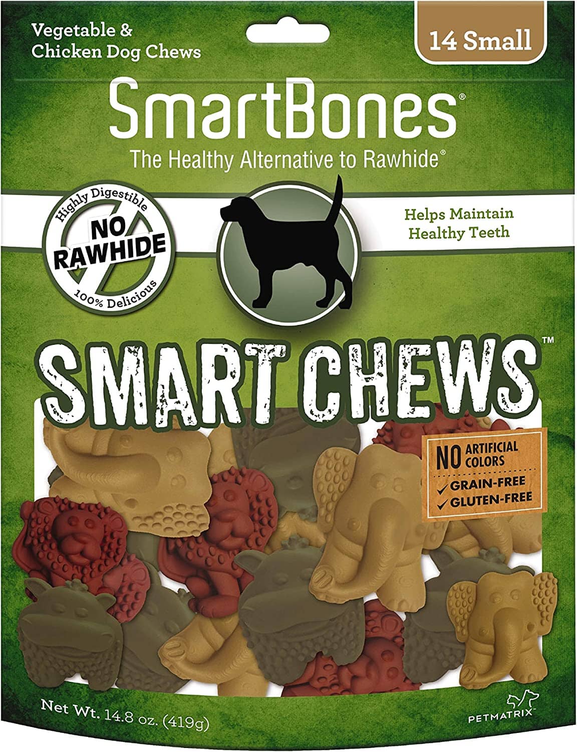 Smartbones Safari Smart Chews Dog Dental and Hard Chews - Chicken and Sweet Potato - Small - 14 Pack