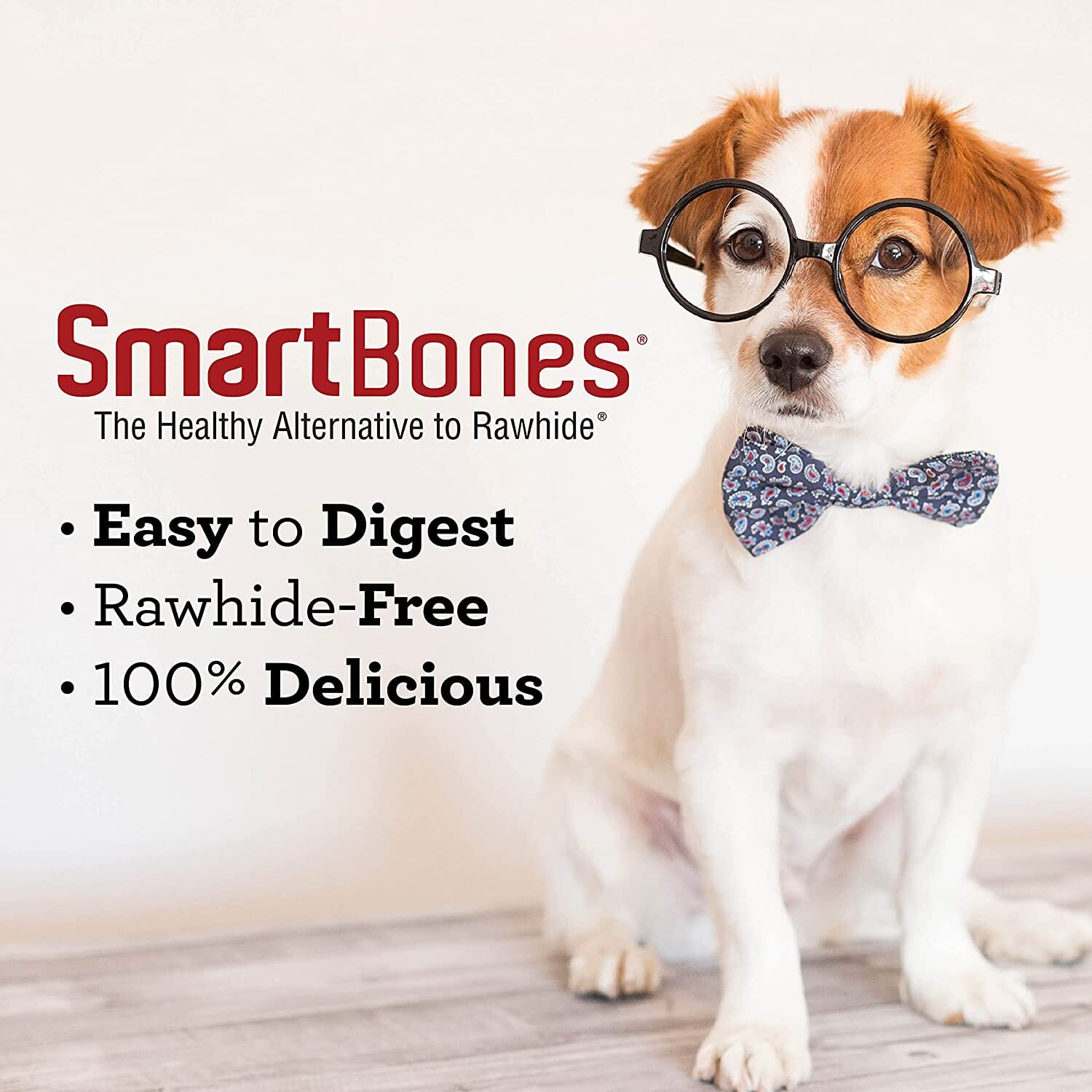 Smartbones Smart Twist Sticks Dog Dental and Hard Chews - Peanut Butter - 50 Pack
