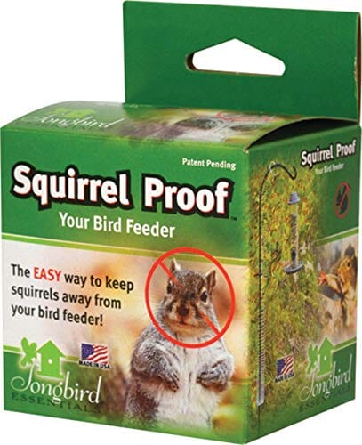 Songbird Essentials Squirrel Proof II Spring Device Wild Bird Accessories - Silver - 48 In