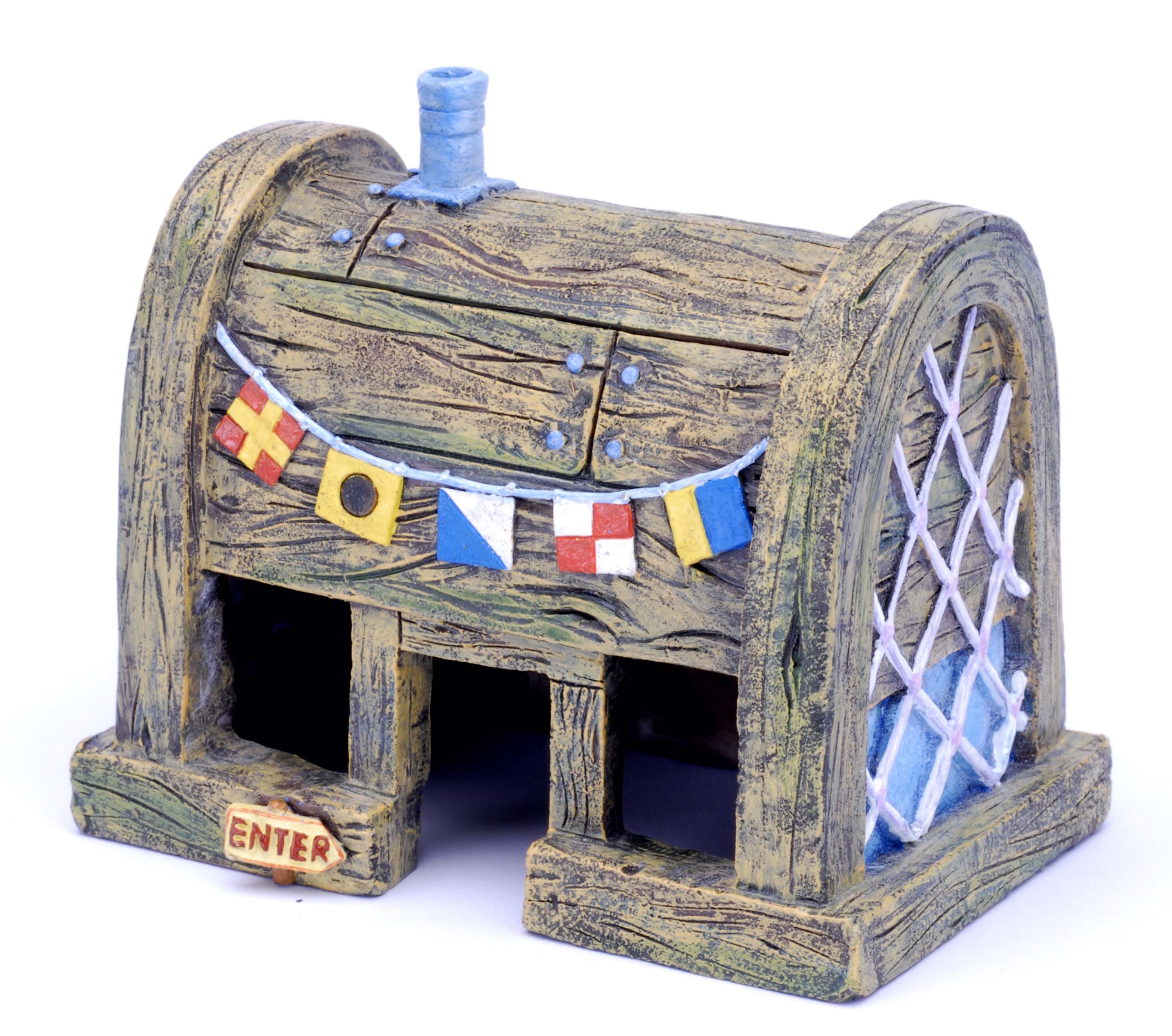 SpongeBob Krusty Krab Aquarium Ornament - Brown