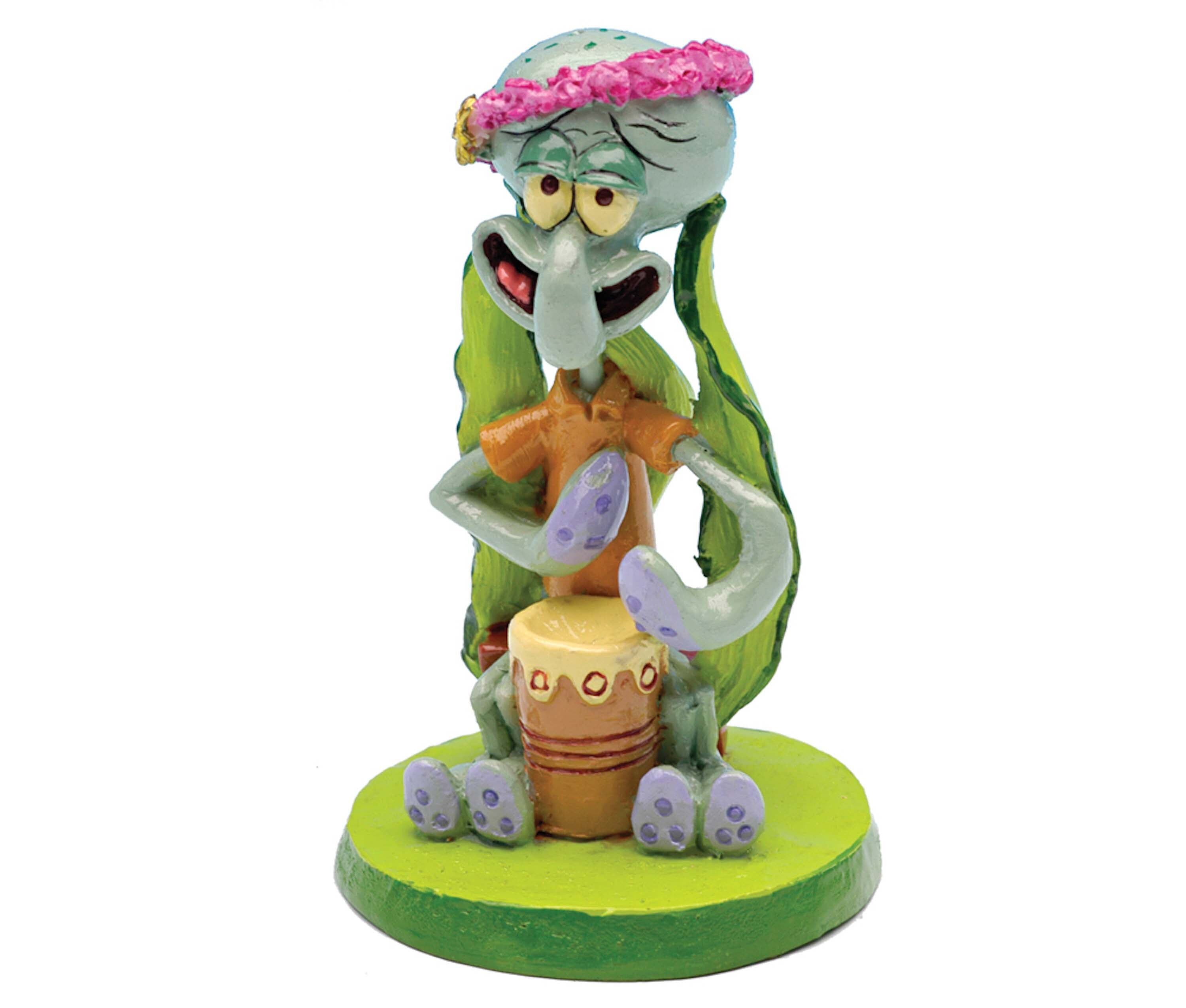 SpongeBob Squidward Aquarium Ornament - Multi-Color - 2 in - Mini