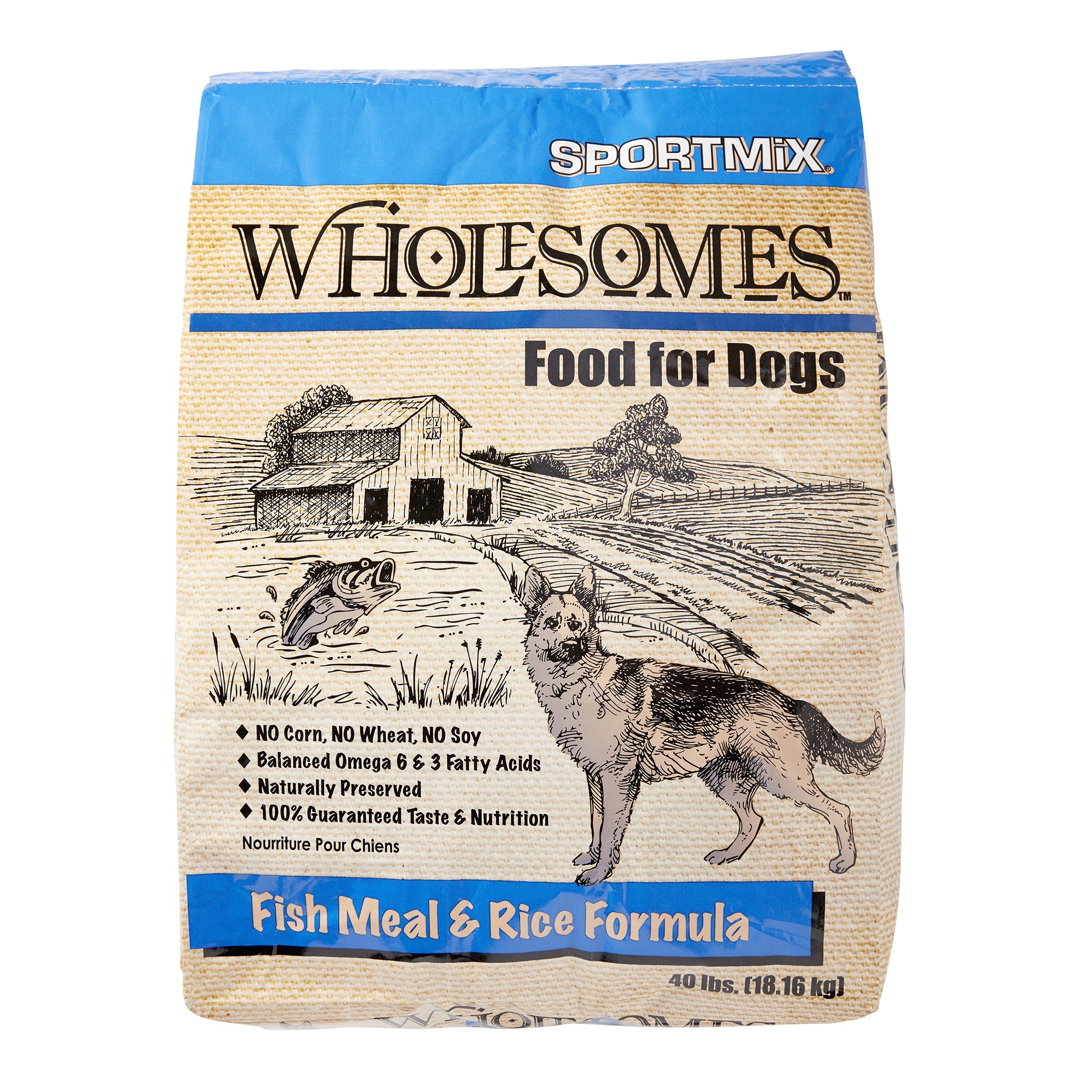 Sportmix Wholesomes Small Dog Adult Fish Meal Rice - 40 lbs