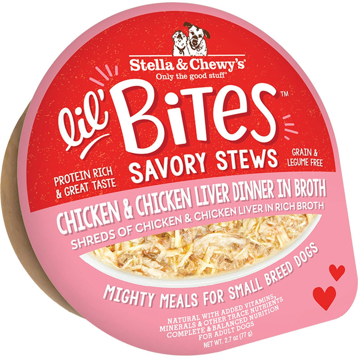 Stella & Chewy's Lil' Bites Stew Chicken Liver Wet Dog Food - 2.7 Oz - Case of 12