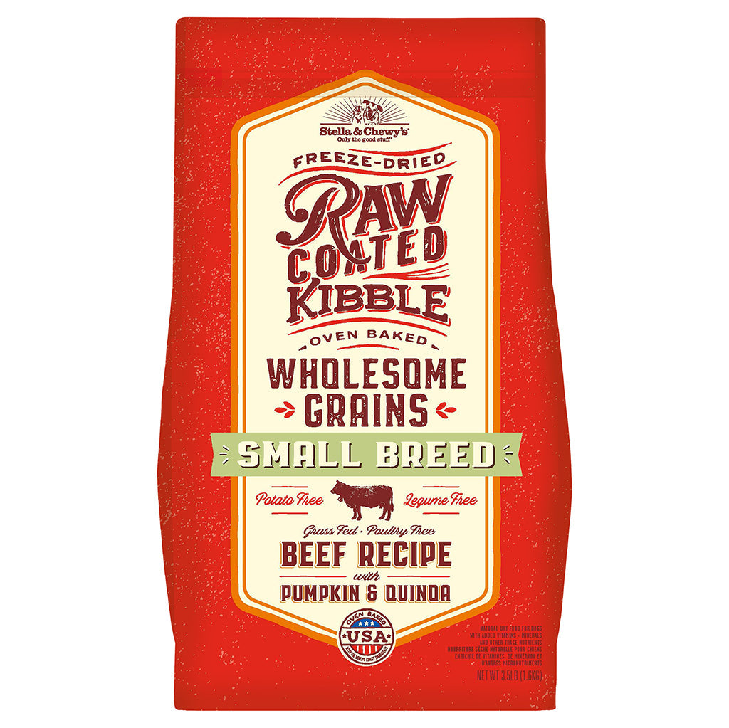 Stella & Chewy's Raw Coated Small Breed Wholesome Beef Dry Dog Food - 3.5 lbs