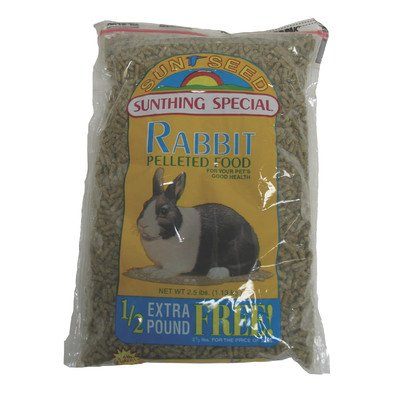 Sunseed SunBasics Pet Rabbit Food - 6 lb - Pack of 4