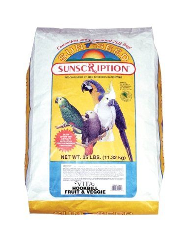 Sunseed Vita Hookbill Fruit & Veggie - 25 lb