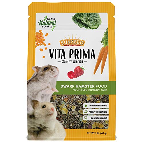 Sunseed Vita Prima - Dwarf Hamster Food - 2 lb - Pack of 6