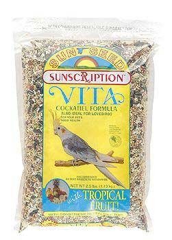 Sunseed Vita Sunscription Cockatiel & Lovebird Diet - 2.5 lb - Pack of 6