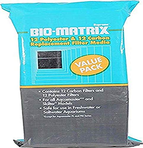 Supreme Bio-Matrix Carbon & Polyester Filter Pads - 12 pk