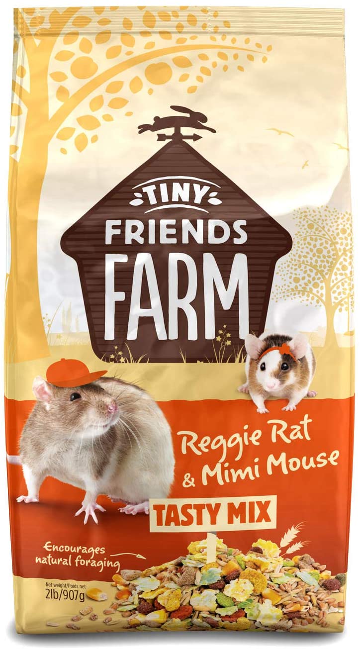 Supreme Pet Foods Tiny Friends Reggie Rat and Mimi Mouse Small Animal Food - 2 lb Bag
