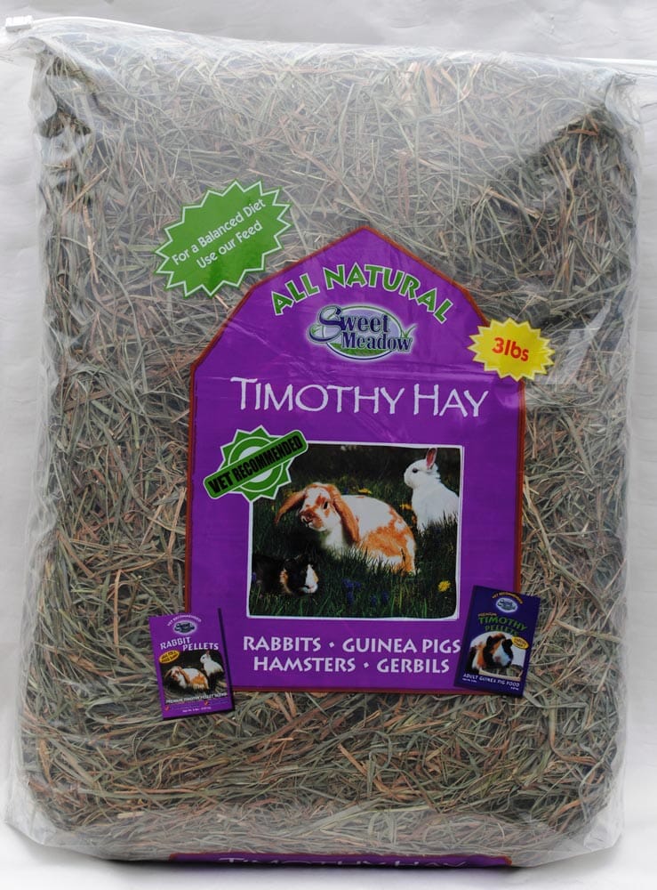 Sweet Meadow Farm 2nd Cut Timothy Hay for Small Animals - 3 lb  