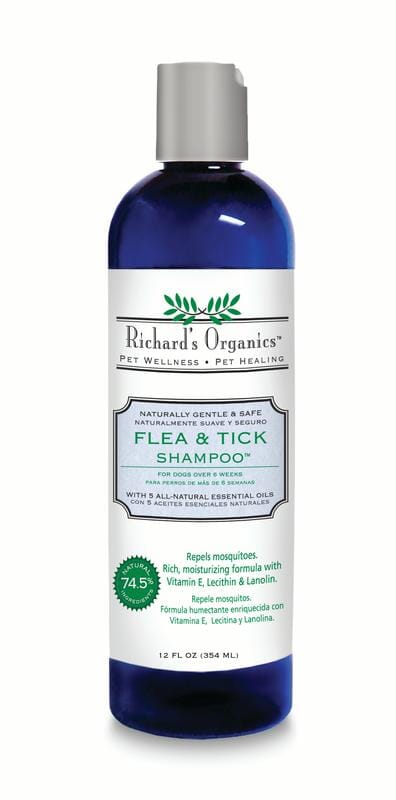 Synergy Labs Flea and Tick Shampoo for Dogs - 12 fl Oz