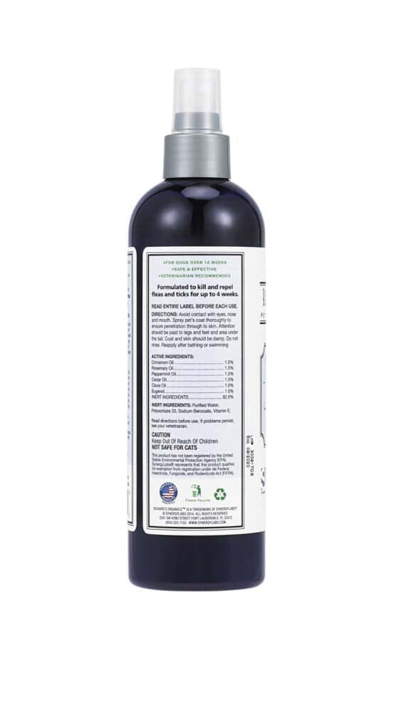 Synergy Labs Flea and Tick Spray for Dogs - 12 fl Oz
