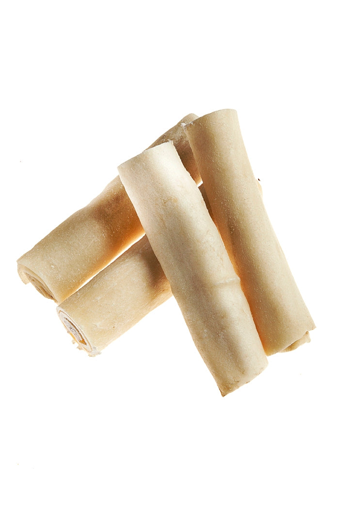 Tasman's Natural Pet Bison Rawhide 4" - 5" Dog Natural Chews - Small Roll