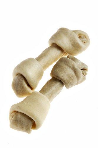 Tasman's Natural Pet Bison Rawhide 6" - 7" Medium Bones Dog Natural Chews - 2 Pack