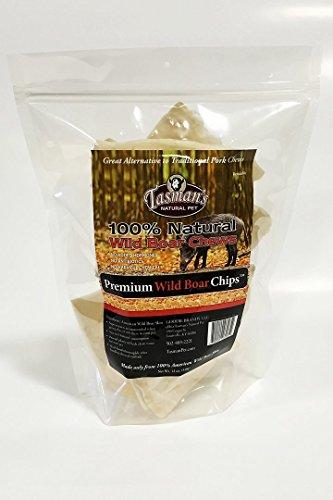 Tasman's Natural Pet Rawhide Wild Boar Chips Dog Natural Chews - 12 oz Bag