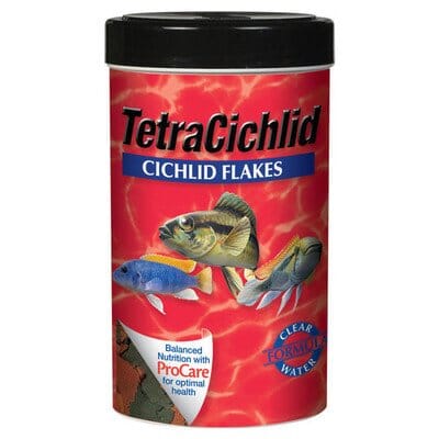 Tetra and Cichlid Flakes Fish Food - 5.65 Oz