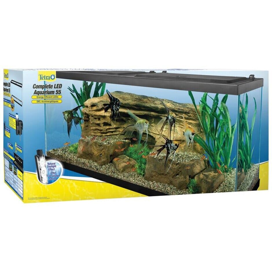 Tetra Complete Deluxe LED Aquarium Kit Aquatics Starter Kits - 55 Gal - 48 X 13 X 20