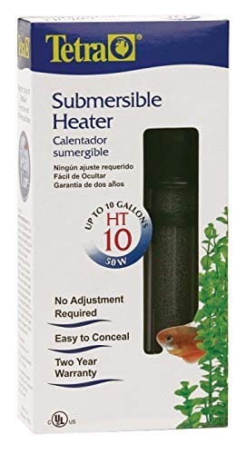 Tetra HT10 Submersible Aquarium Heater Submersible Fish Tank Heater - 50 Watt - 2 - 10 Ga