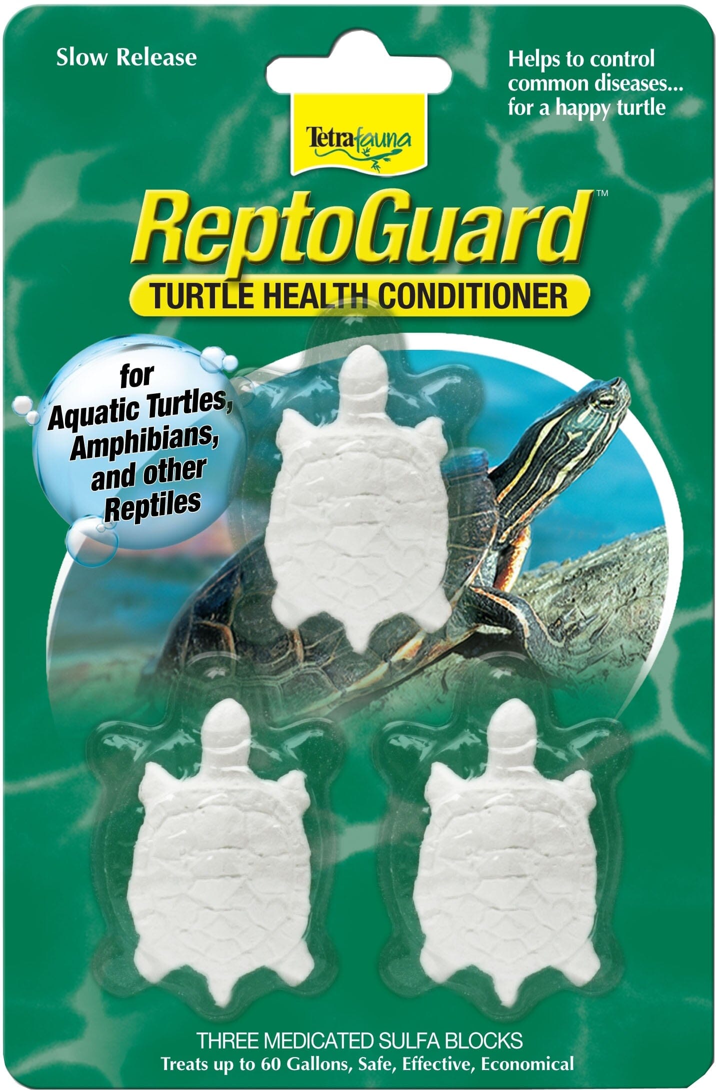 Tetra Reptoguard Turtle Health Conditioner Block Reptile Medication - 3 Count