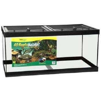 Tetrafauna Reptohabitat Reptile Glass Enclosure - 40 Gal - 36 X 13 X 20