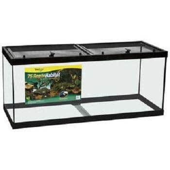 Tetrafauna Reptohabitat Reptile Glass Enclosure - 75 Gal - 48 X 18 X 21