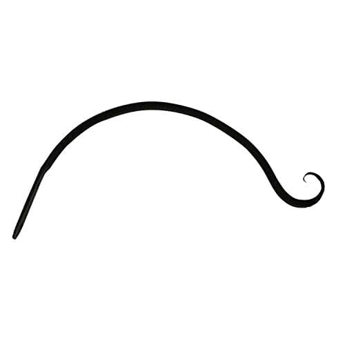 The Hookery Curved Hanger Upturn Hook Wild Bird Accessories - Black - 12 In - 12 Pack