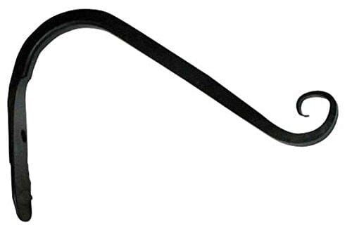 The Hookery Curved Hanger Upturn Hook Wild Bird Accessories - Black - 6 In - 12 Pack