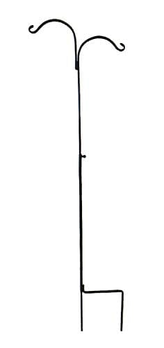 The Hookery Double Adjustable Shepherd Hook Wild Bird Accessories - Black - 60 - 90 In
