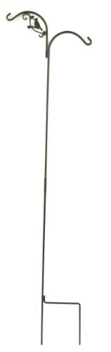 The Hookery Double Bird Shepherd Hook Wild Bird Accessories - Green - 90 In - 6 Pack