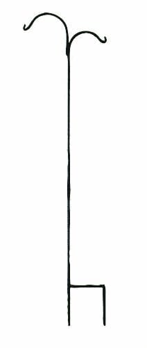 The Hookery Double Magnum Shepherd Hook Wild Bird Accessories - Black - 90 In - 2 Pack